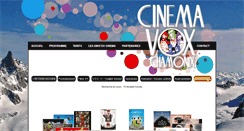 Desktop Screenshot of cinemavox-chamonix.com
